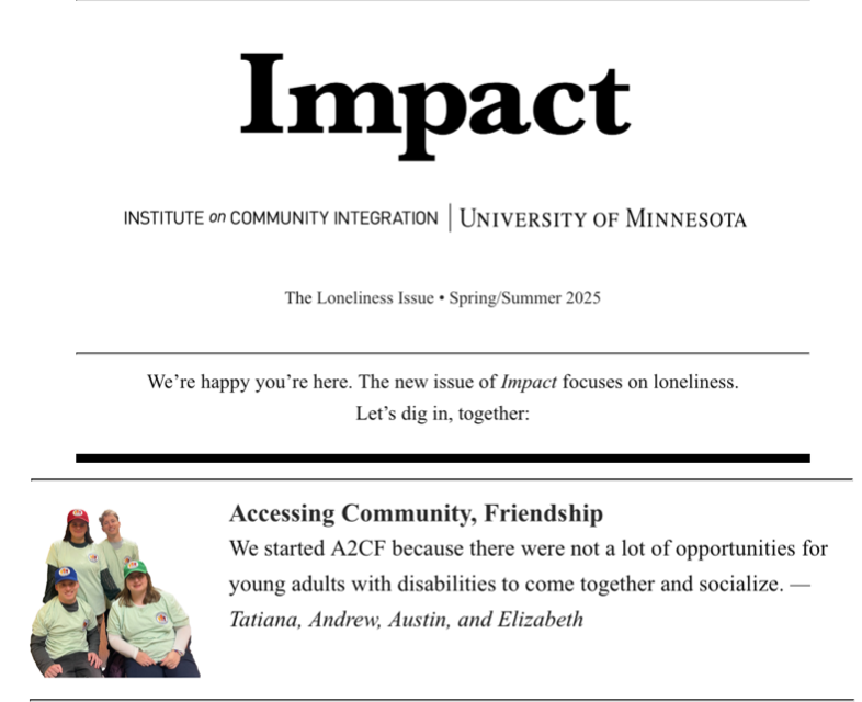 Institute on Community Integration 2